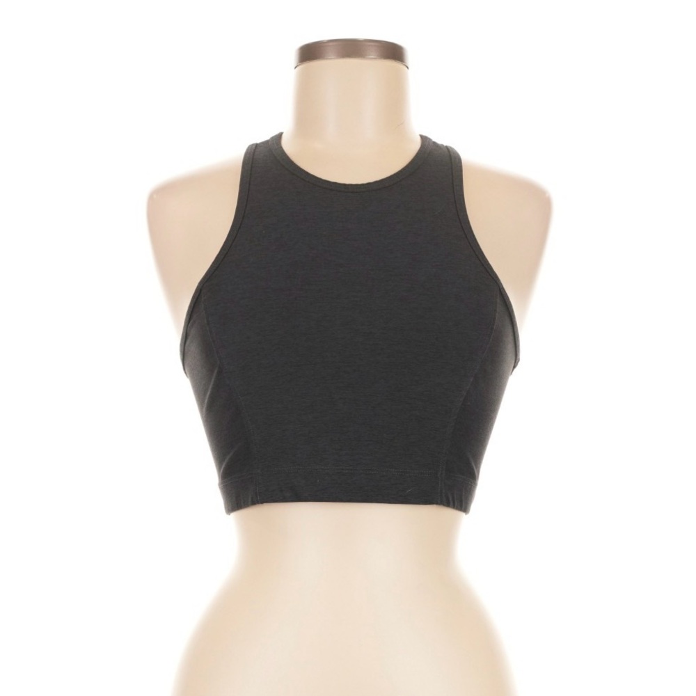 Outdoor Voices High-Neck Crop Bralette - Black